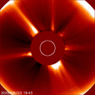 Latest LASCO C2 image of the Sun